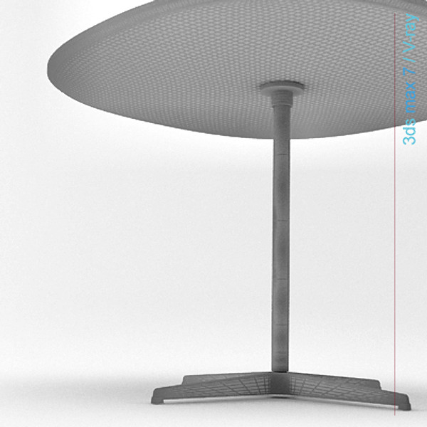 3d arne jacobsen tables 2 - Super-circular table 4 star leg ( 2 tables ) by lajhar